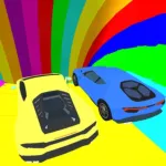SLIDE DOWN A Rainbow SLIDE Obby! Roblox Game