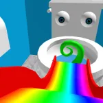 Rainbow Slide Parkour Obby Oby Obey Roblox Game