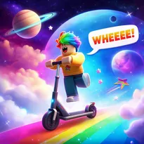 Obby But You're on a Scooter Roblox Game