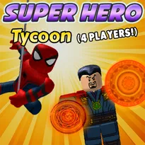 4 Player Superhero Tycoon Roblox Game